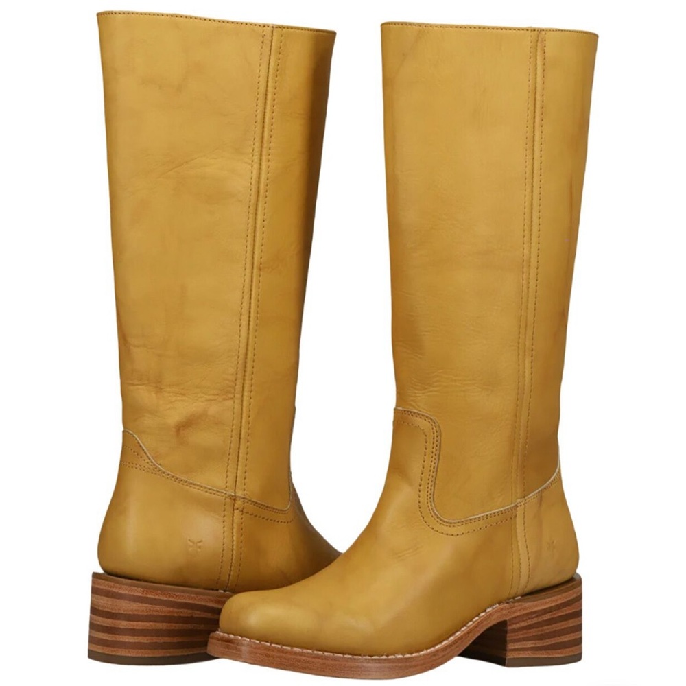 NWT FRYE boots in banana